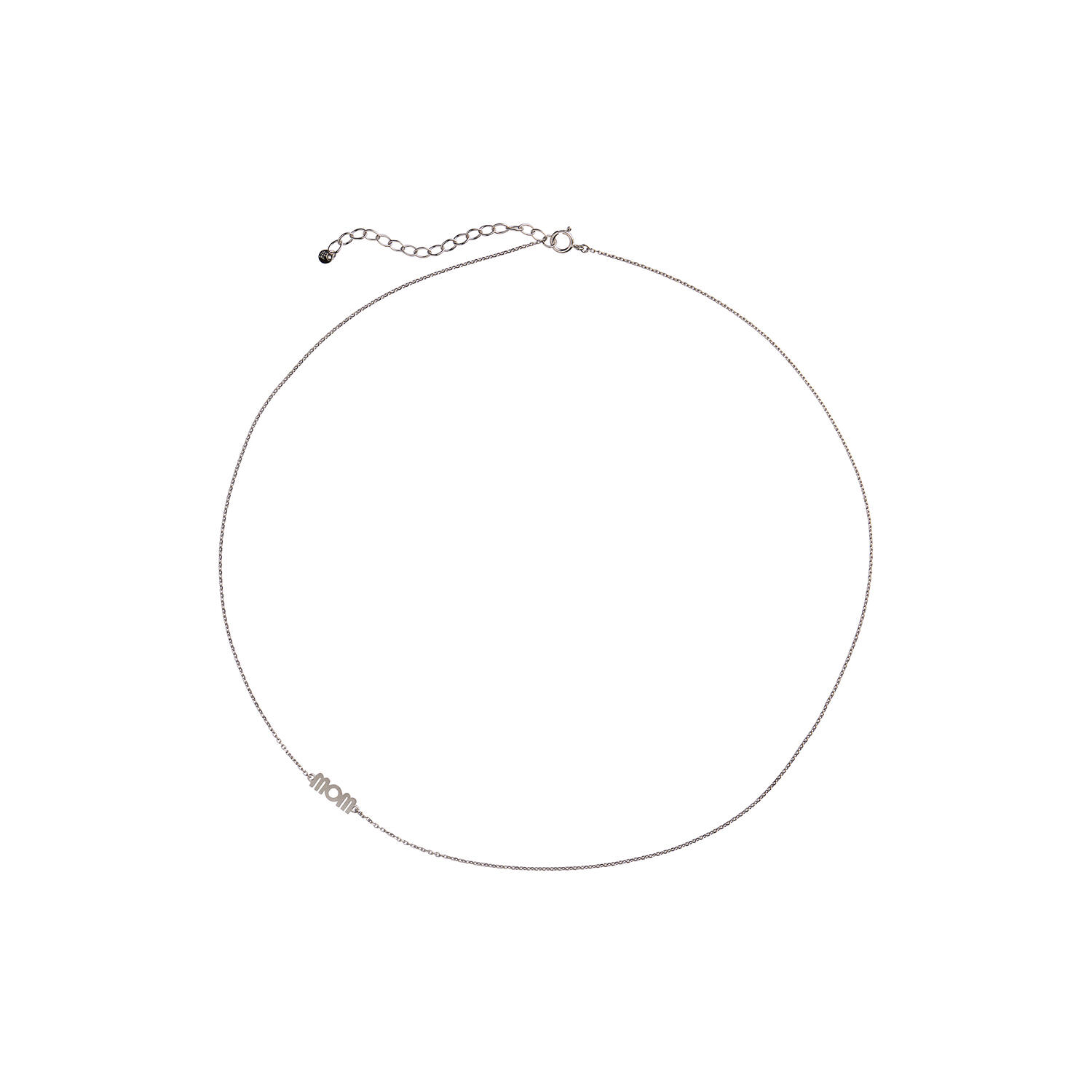 Wow Mom Necklace, silver