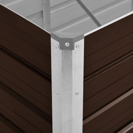 NNEVL Garden Raised Bed Brown 160x40x45 cm Galvanised Steel