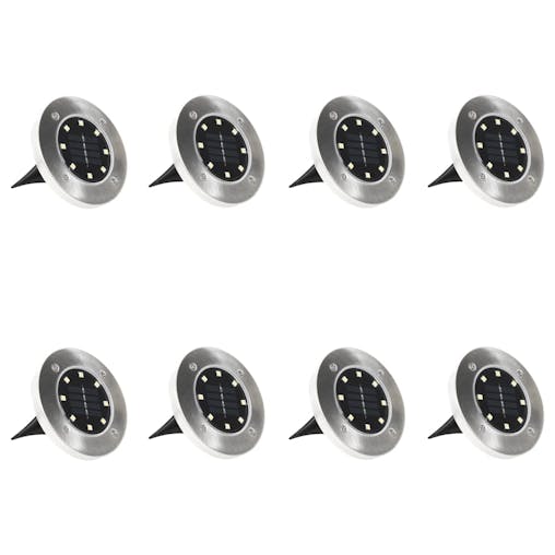 NNEVL Solar Ground Lights 8 pcs LED Lights RGB Colour