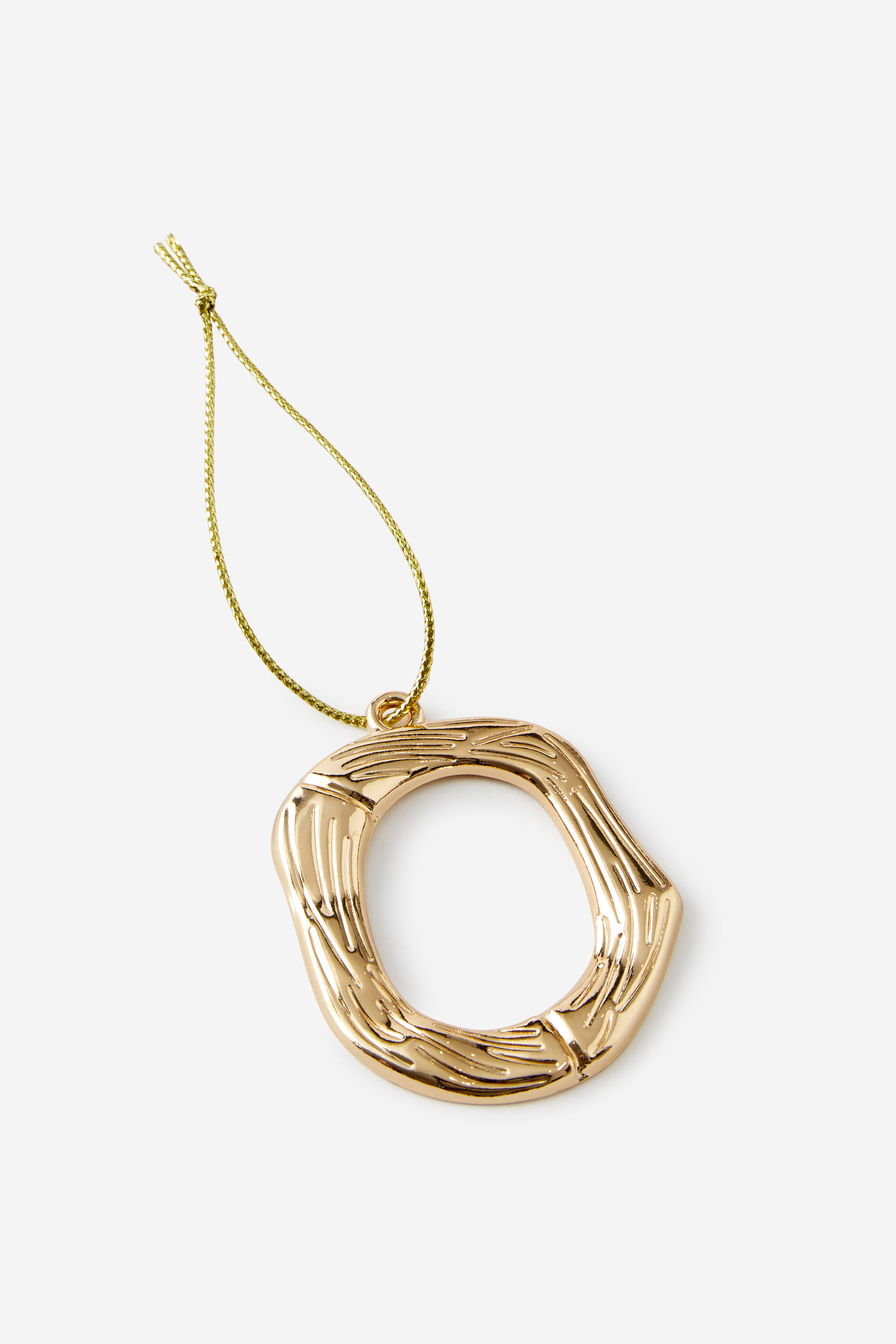 Metal Alphabet Christmas Ornament