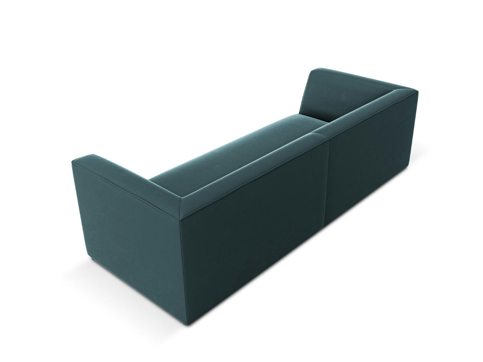 CHARLES - Canapé 3 places en Velours Bleu