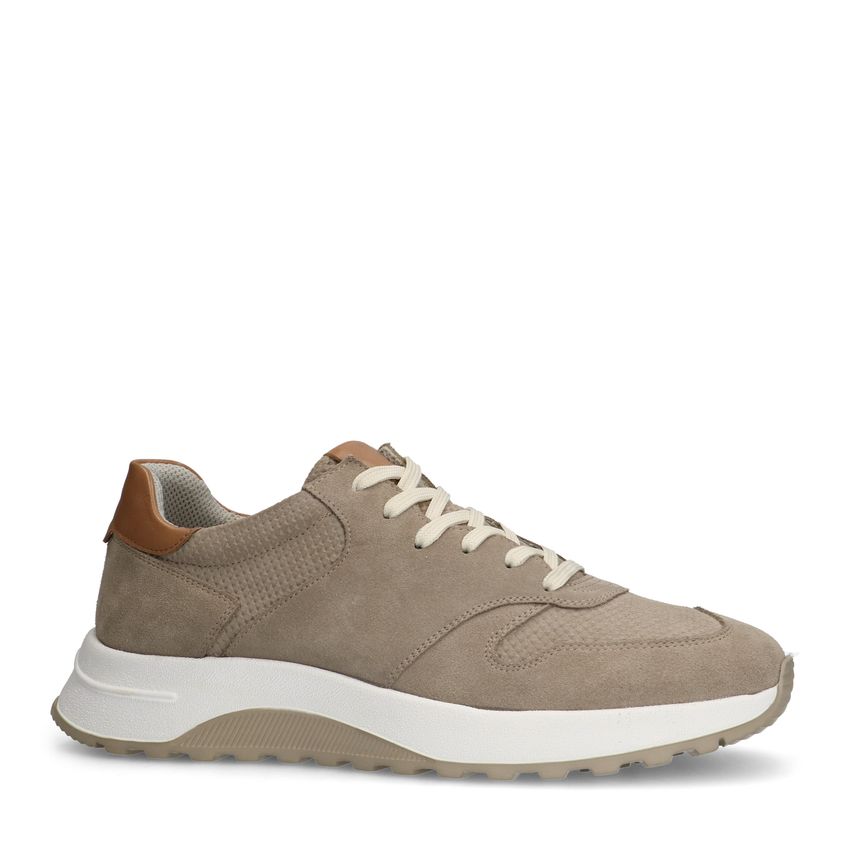 No Stress Beige suède sneakers