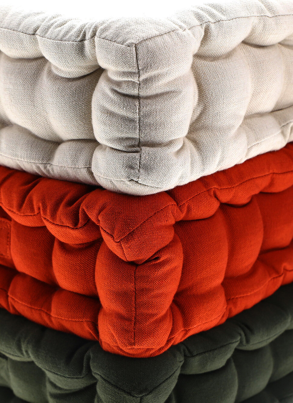 COUSSIN DE SOL EN COTON KAKI