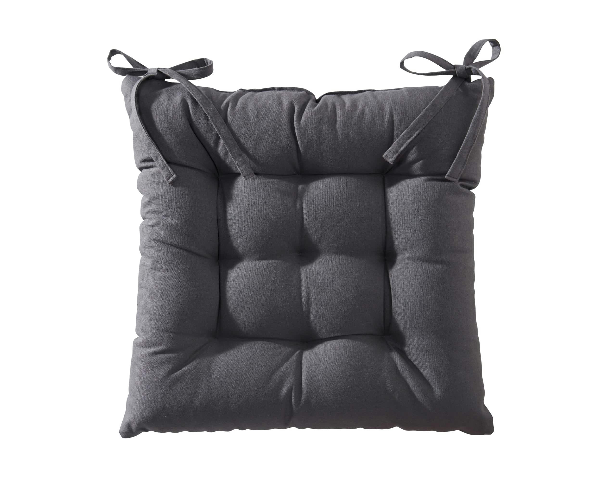 SCANDI - Galette 40x40 gris en coton