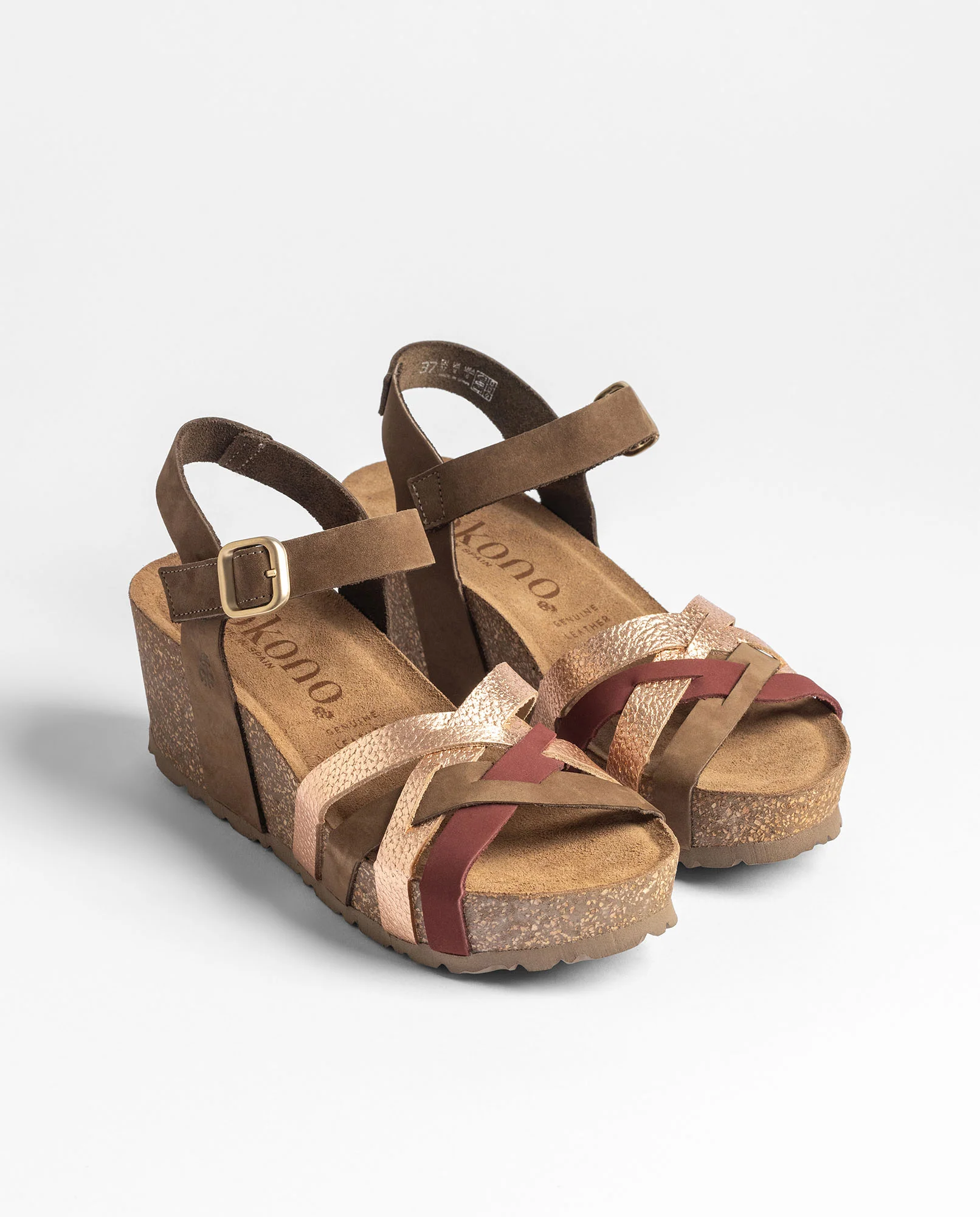 Sandalia cuña BARI-264 multicolor