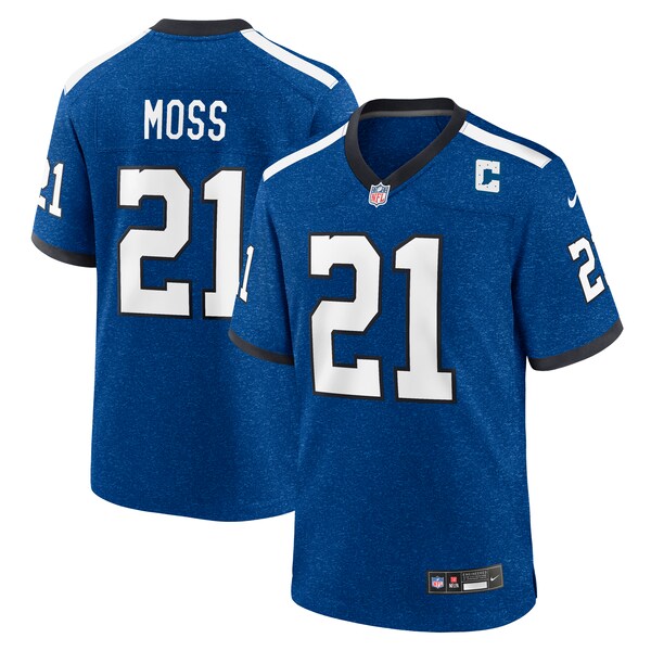 Zack Moss Indianapolis Colts Nike Indiana Nights Alternate Game Jersey - Royal/Royal