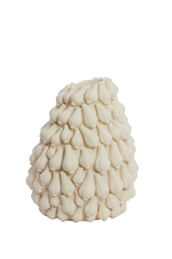 Light & Living vaas GARLIC - 42x39x47cm - wit