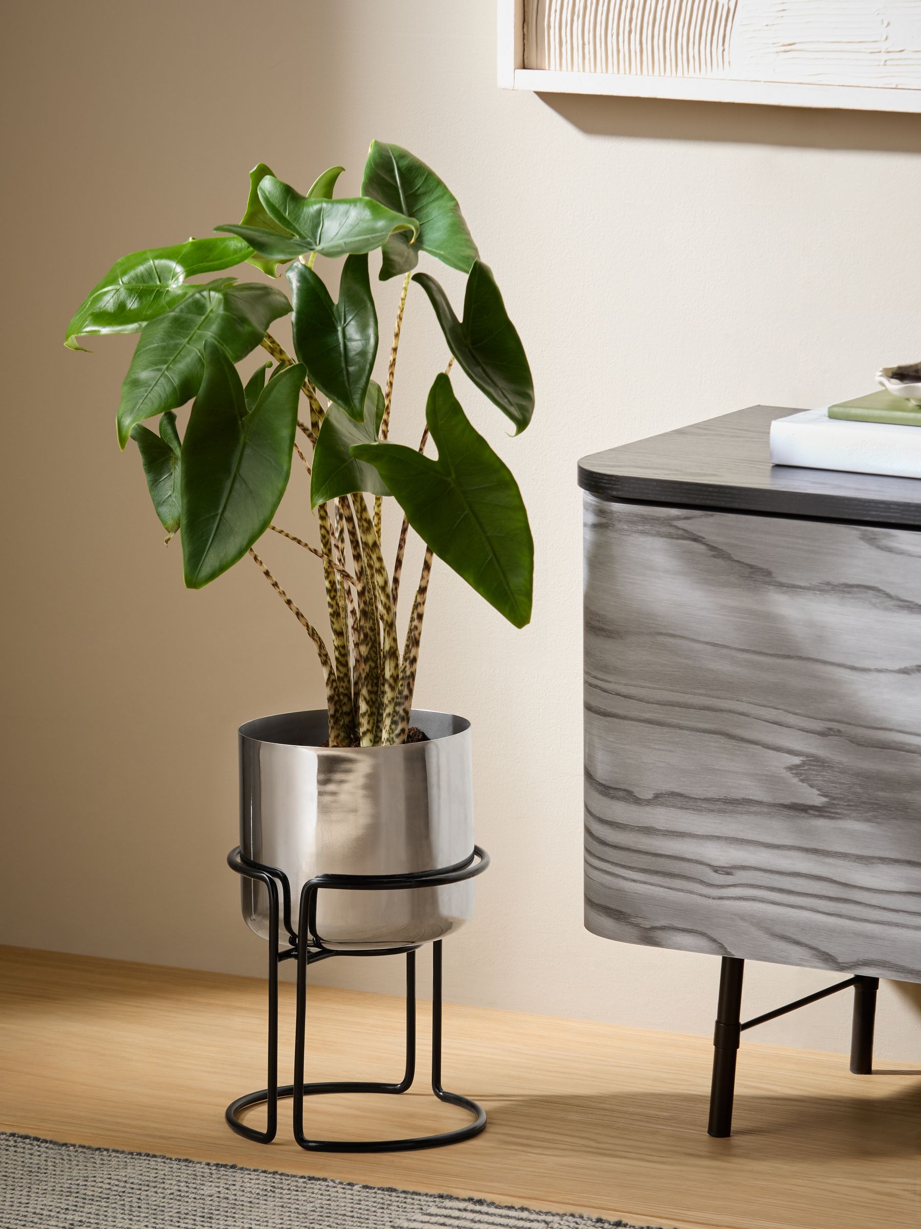 Piper Plant Pot in Silver
