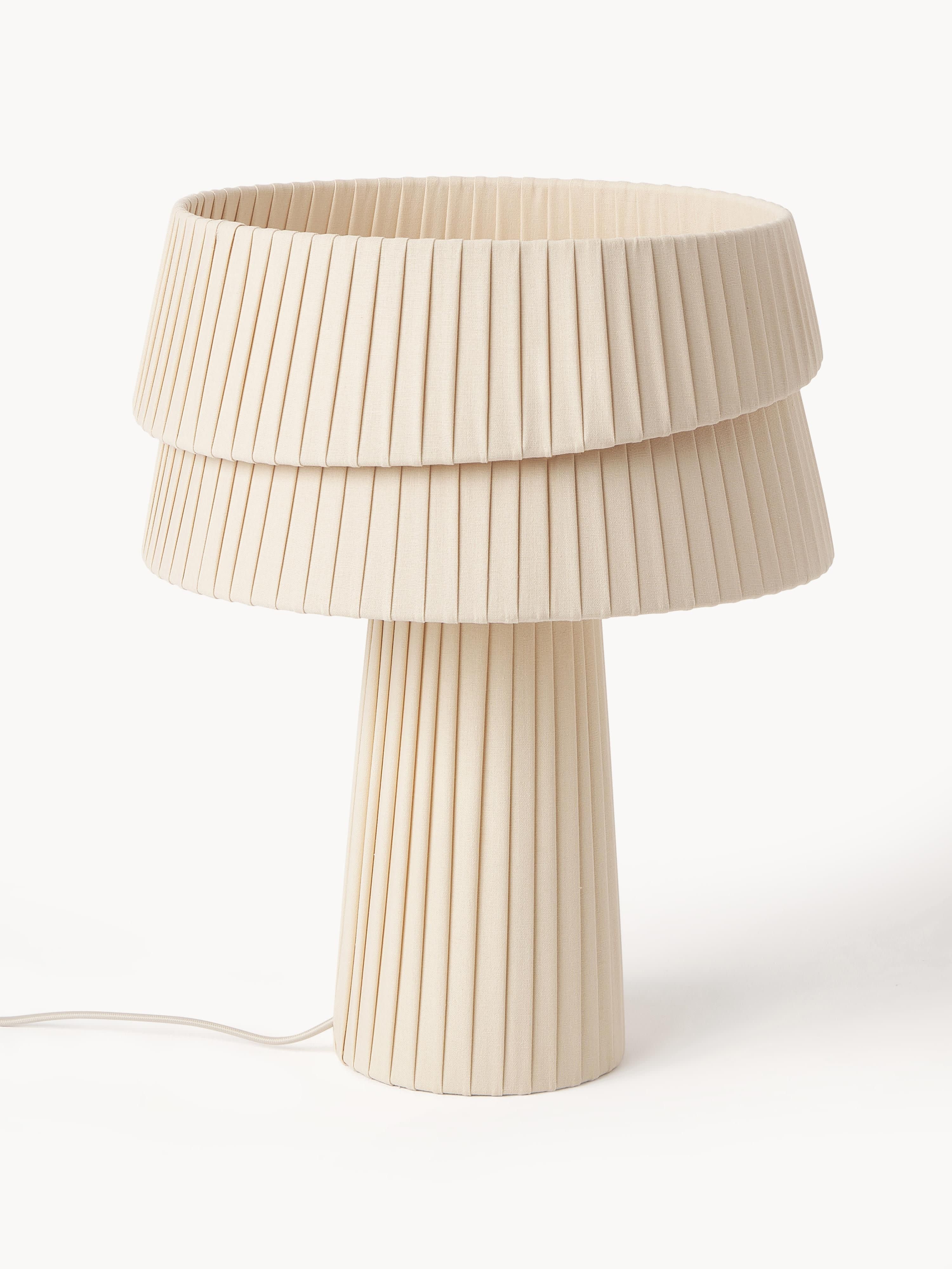 Tischlampe Nyla mit asymmetrischem Lampenschirm