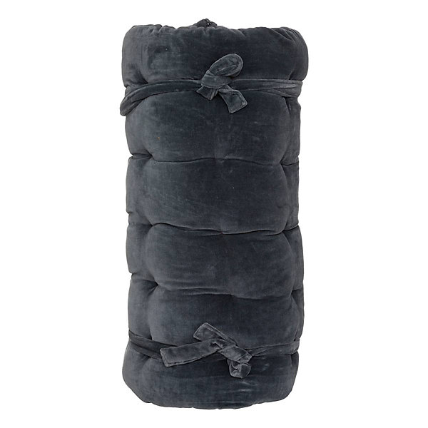 édredon Night - coton - gris foncé - 70x180 cm - Atmosphera