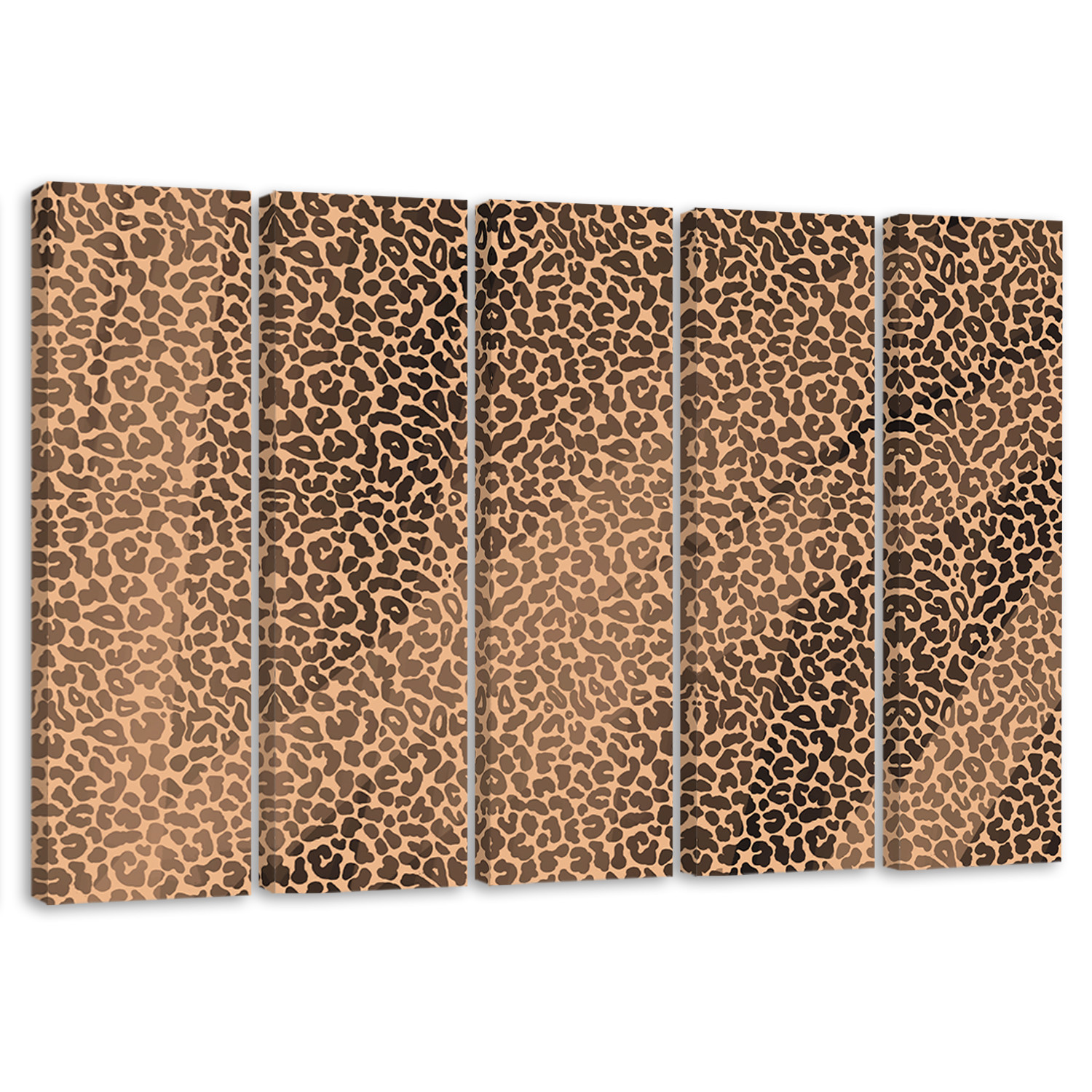 Feeby Obraz 5cz na płótnie Pantera leopard futro plamy wzór