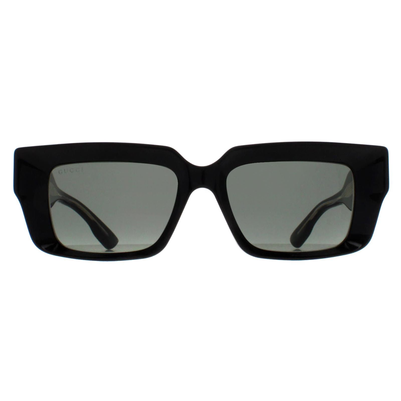Gucci Rectangle Black Grey GG1529S