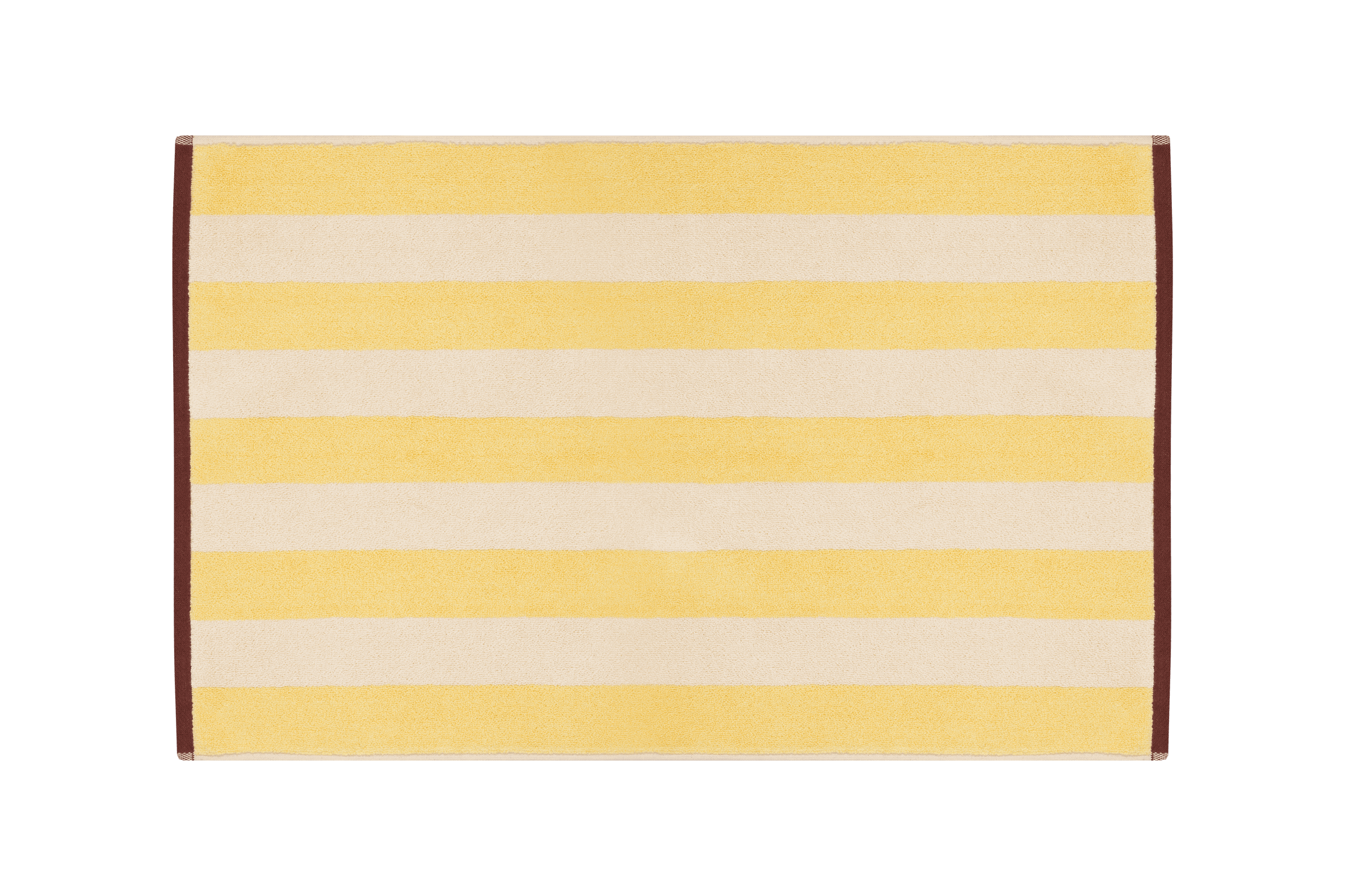 noo.ma Gobo katoenen badmat - Sunny Yellow, 38 x 40 cm