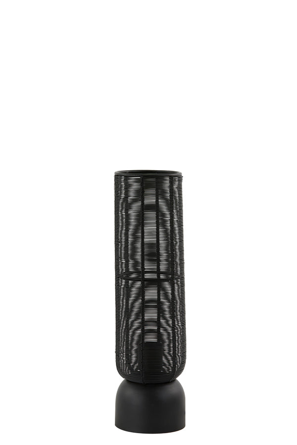 Light & Living tafellamp LEZUZA - Ø11x39.5cm - zwart