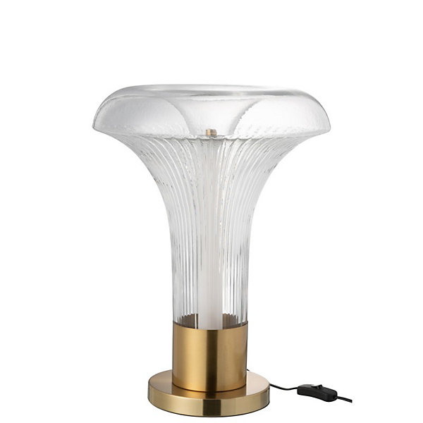 Lampe de table led en verre transparent 41x41x55 cm