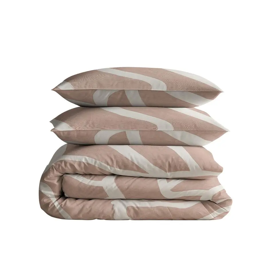 Dekbedovertrek Clay Contours 240x220 �?Zacht Katoen �?Incl. 2 Kussenslopen