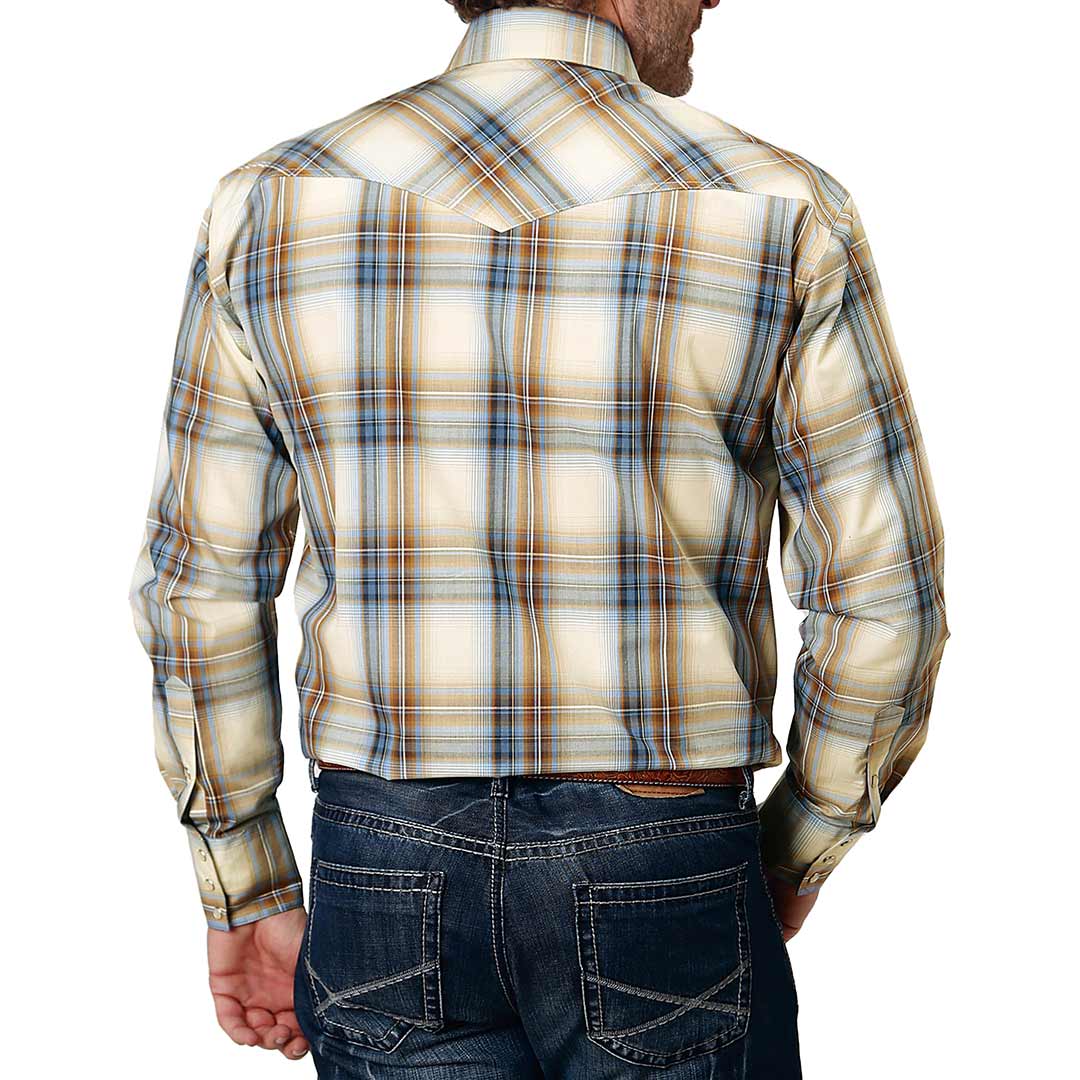 Мужская рубашка Roper в клетку с градиентом.