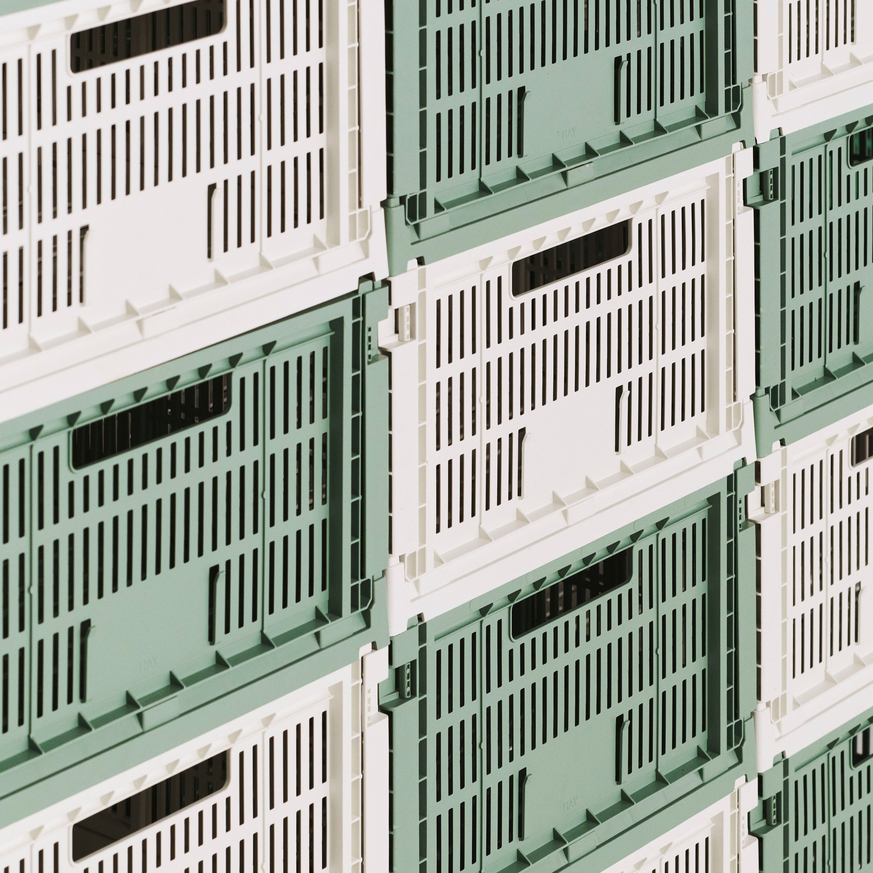 HAY Colour Crates Krat XL - Rechthoekig - Off-White