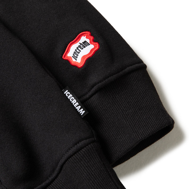 Ice Cream Zippy Hoodie - Black
