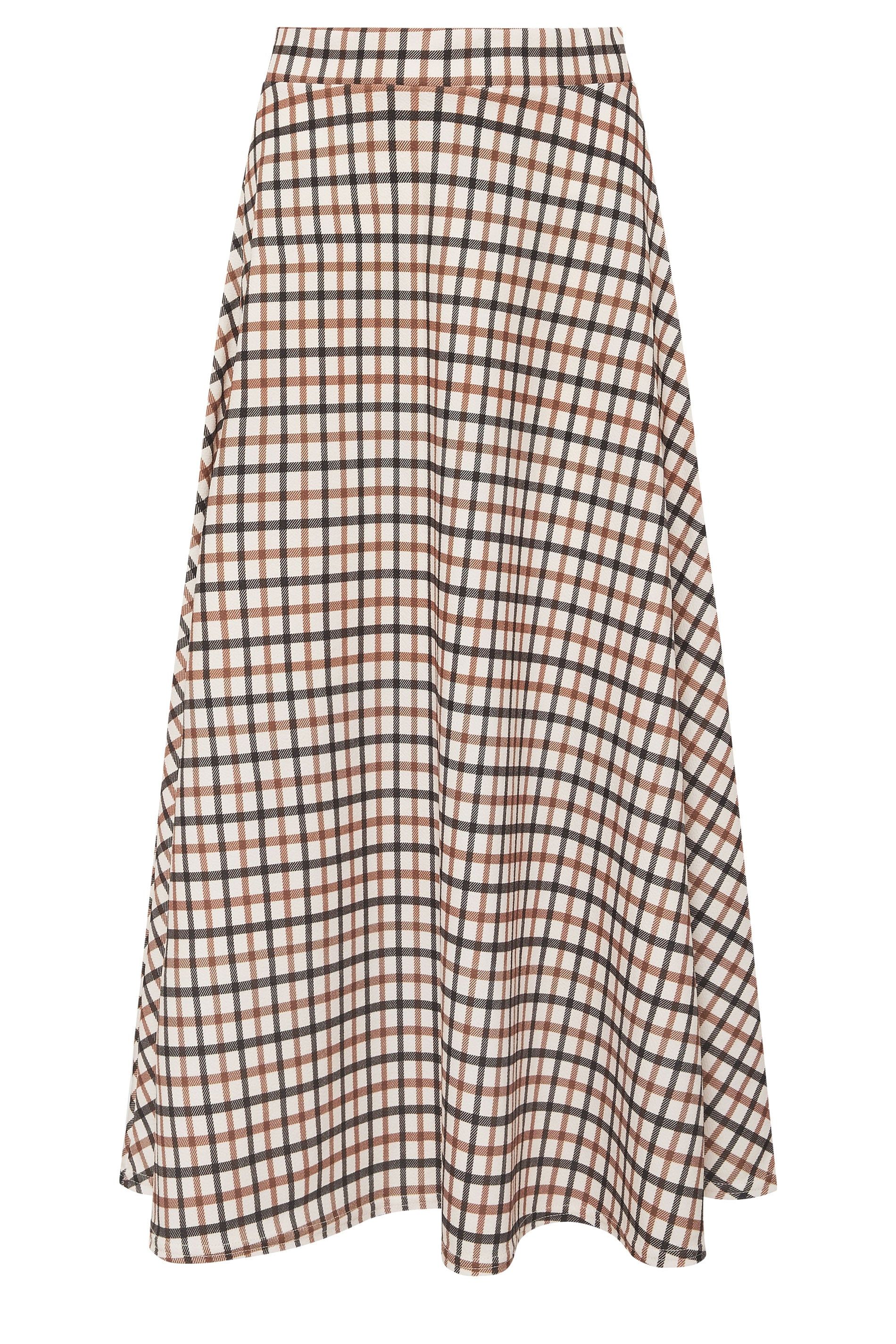PixieGirl Petite Check Maxi Skirt