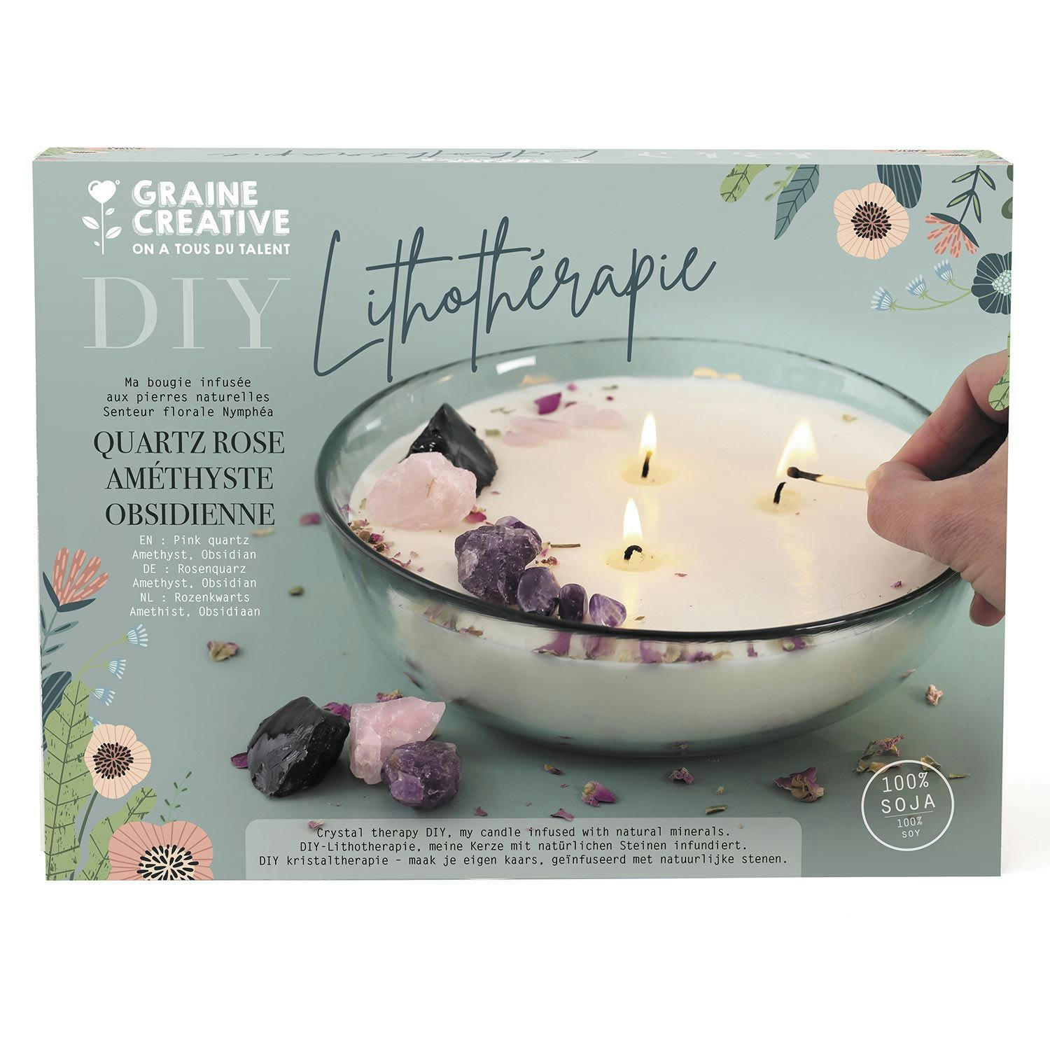 - Bougie lithothérapie à faire soi-même