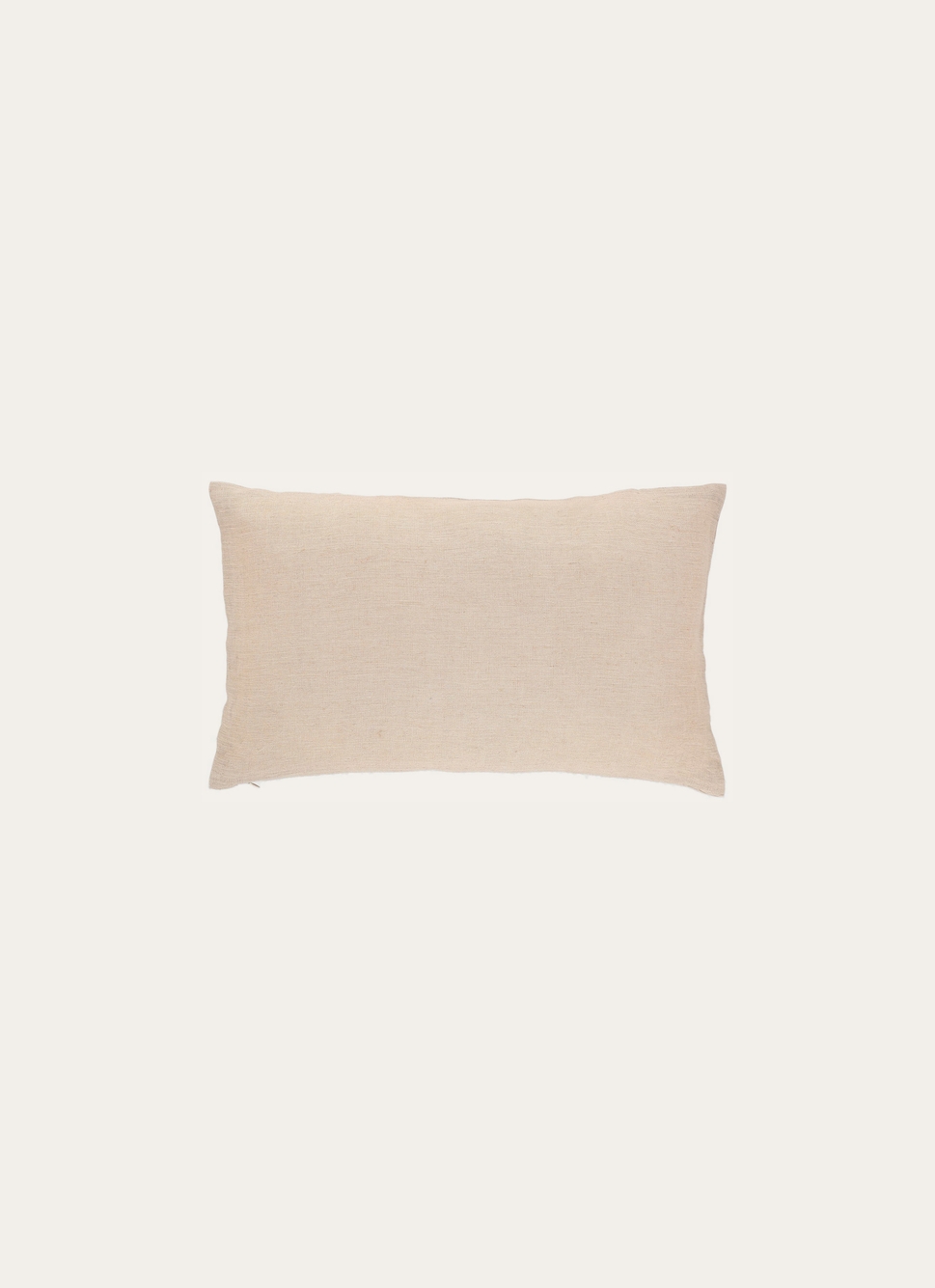 HOUSSE DE COUSSIN RECTANGULAIRE EN LIN LAVÉ Noir