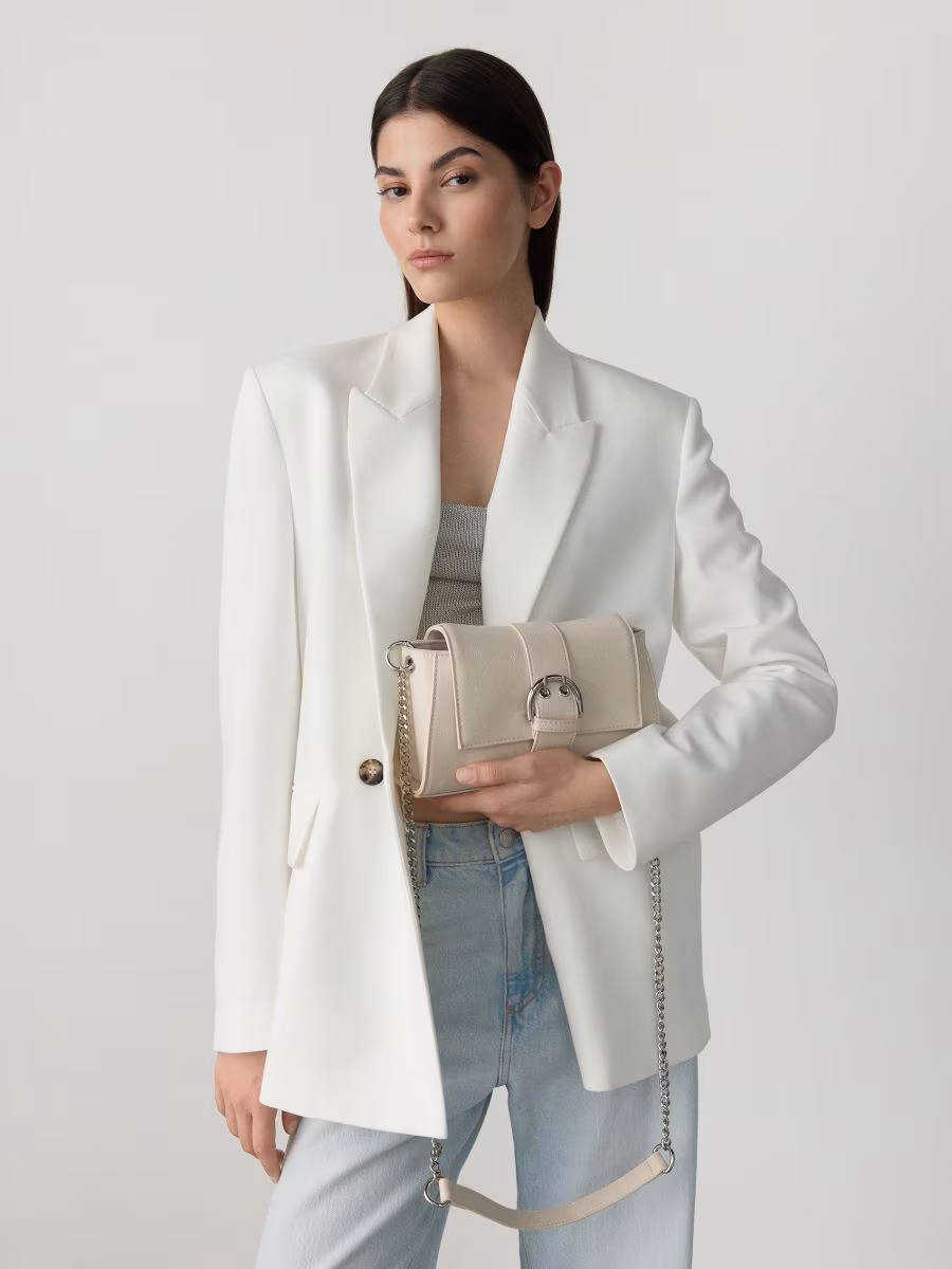 Leather Imitation Crossbody Bag