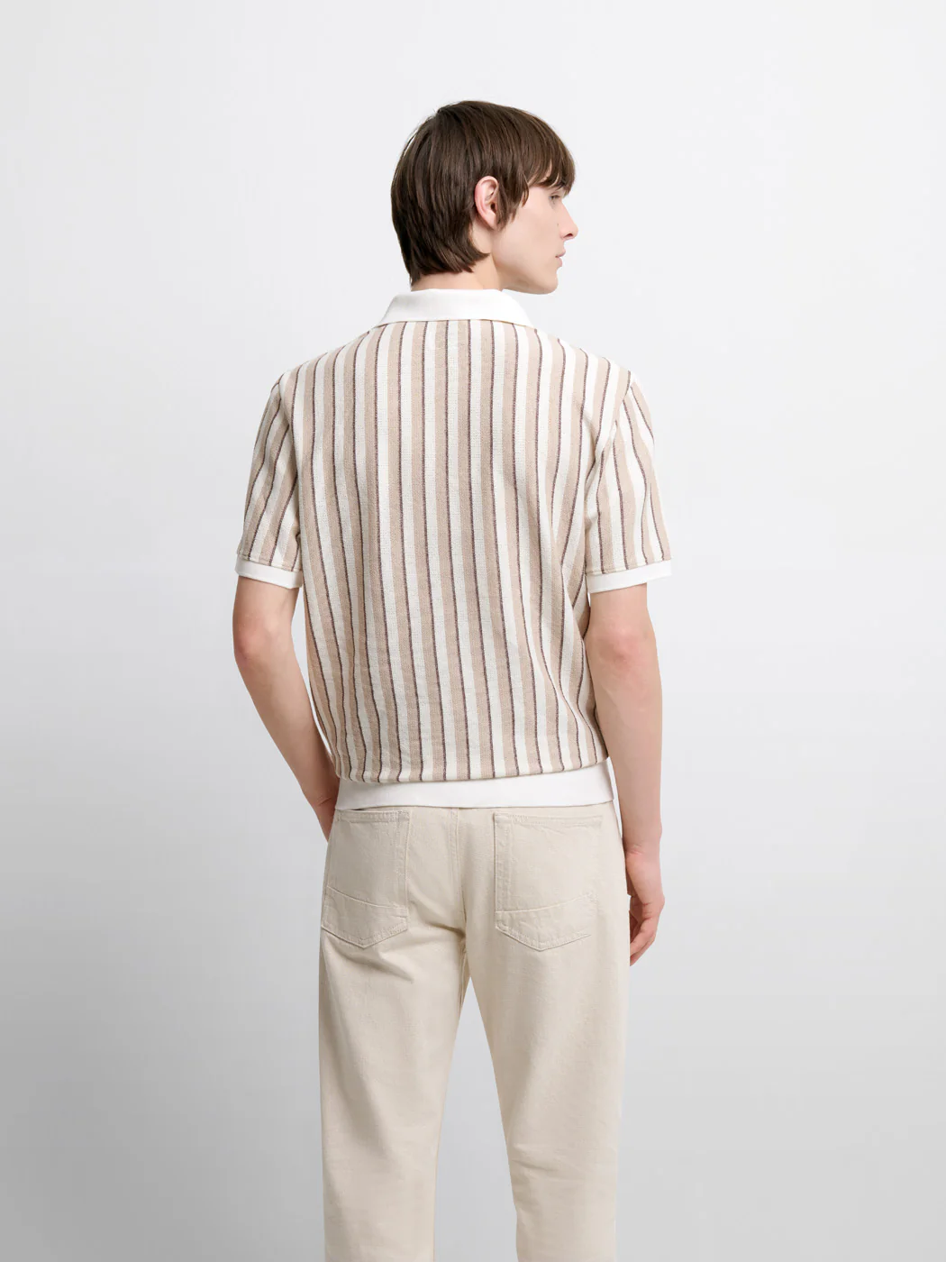 Polo col derby rayé