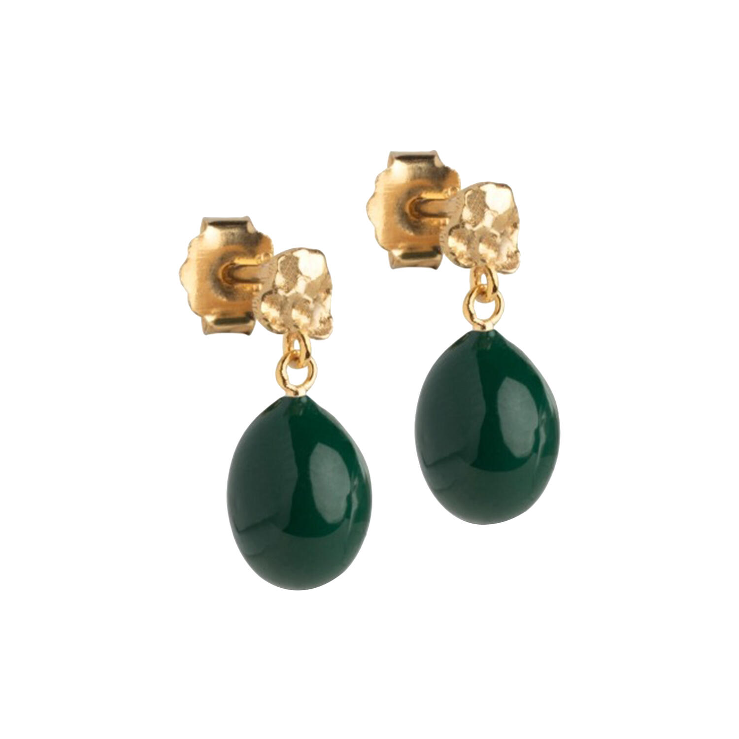 Poe studs, petrol green