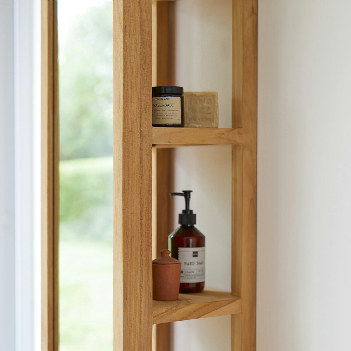 TWIG - Colonne droite en teck massif