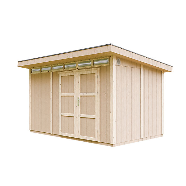 Abri de Jardin Qualité Premium 9m² / L412xL279xH237 cm M904A-REDWOOD RED - Timbela
