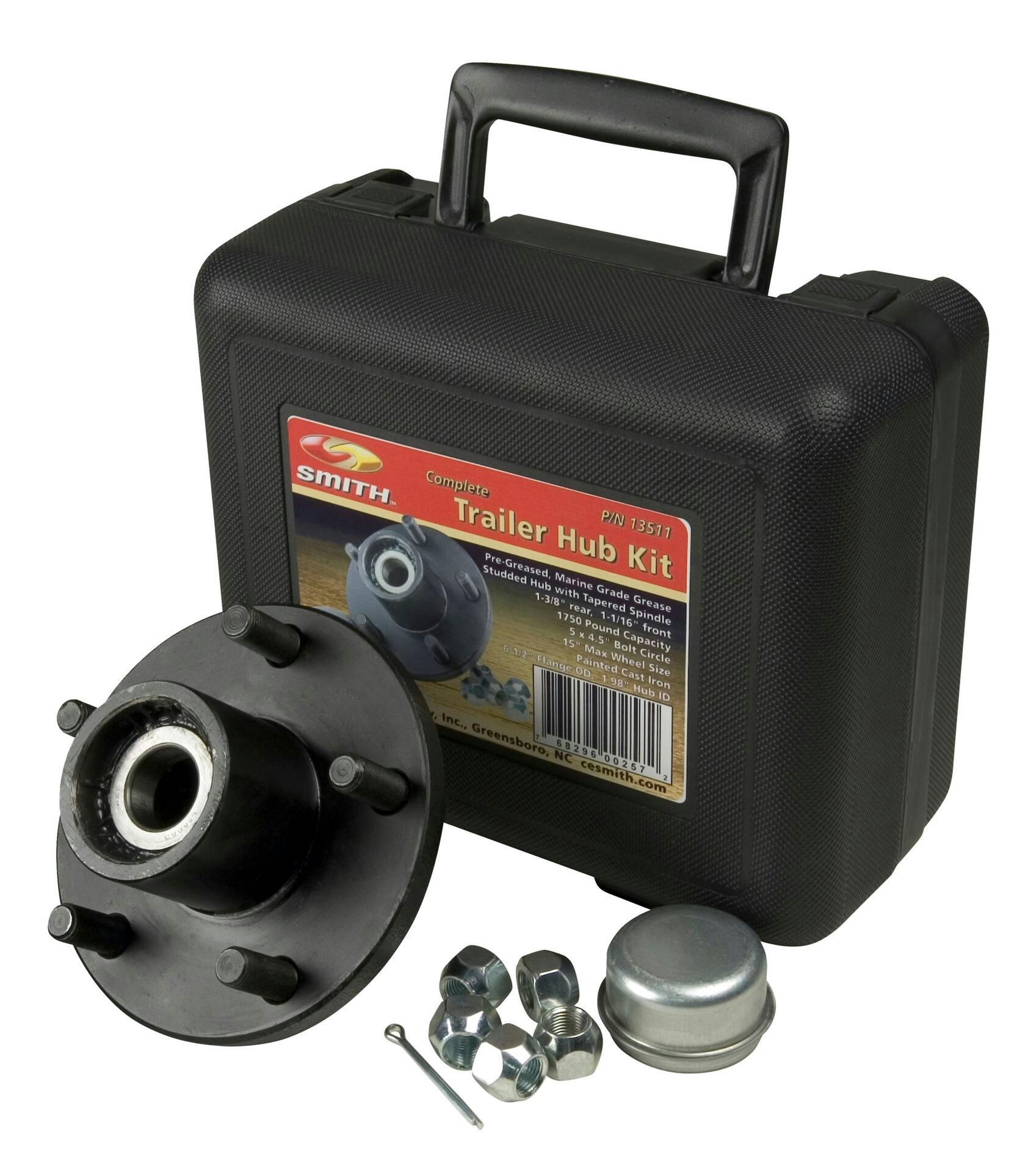 C.E. Smith Trailer Hub Assembly Kit, 1-in Straight, 5 x 4-1/2-in