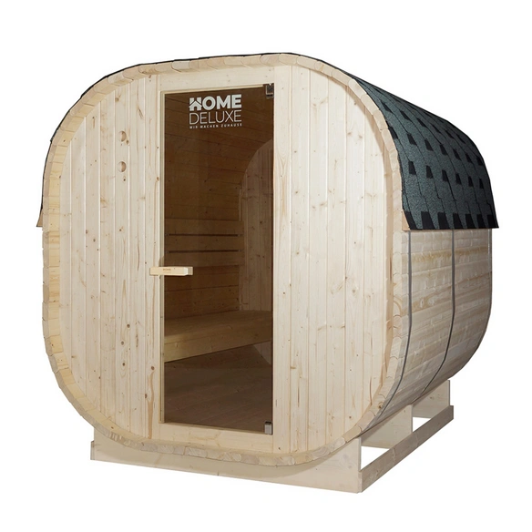 Fasssauna »CUBE XL«, holzfarben, Fichtenholz, BxH: 184,2 x 193,8 cm