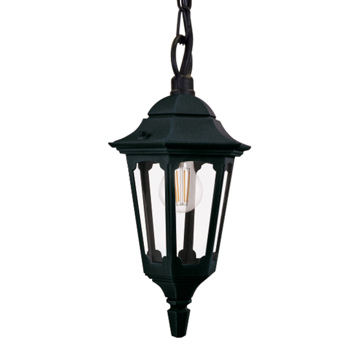 Lampa sufitowa zewnętrzna Parish czarna 1 x E27 x 60W IP44 Elstead