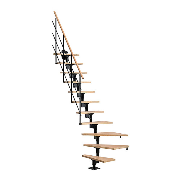 Escalier quart tournant modulaire Sogem hêtre Lyon