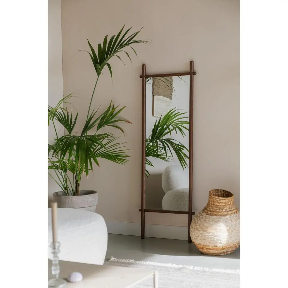 Housecraft Solene Spiegel/ Passpiegel Staand Hout Donker - Bruin