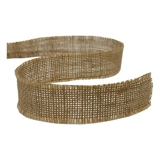 Brown Hessian Roll 2.5cm x 9m