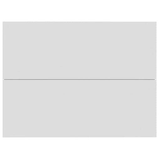 NNEVL Bedside Cabinets 2 pcs White and Sonoma Oak 40x30x30 cm Chipboard