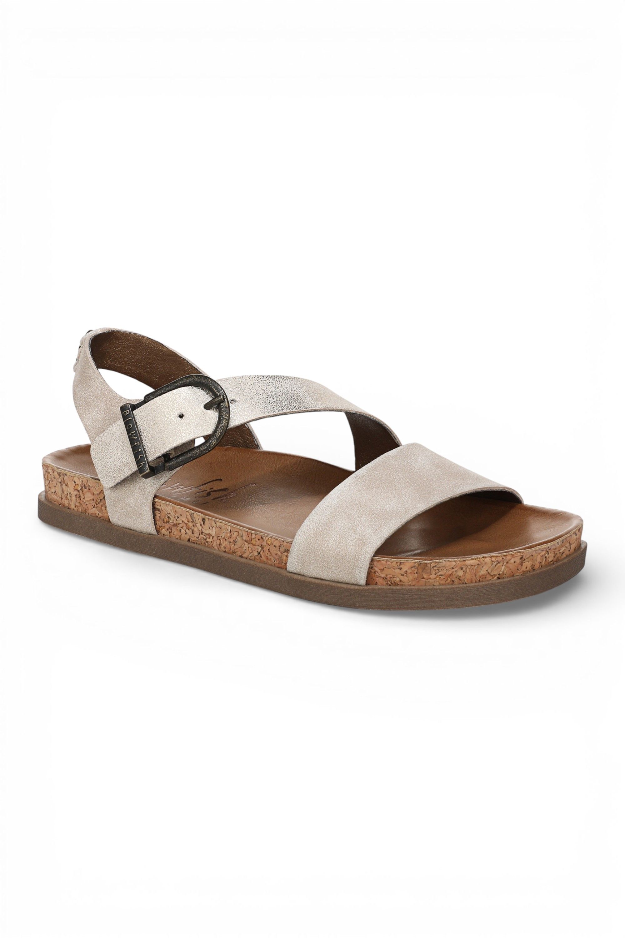 Infinity Leather Blowfish Footbed Strappy Flat Sandals - Lance