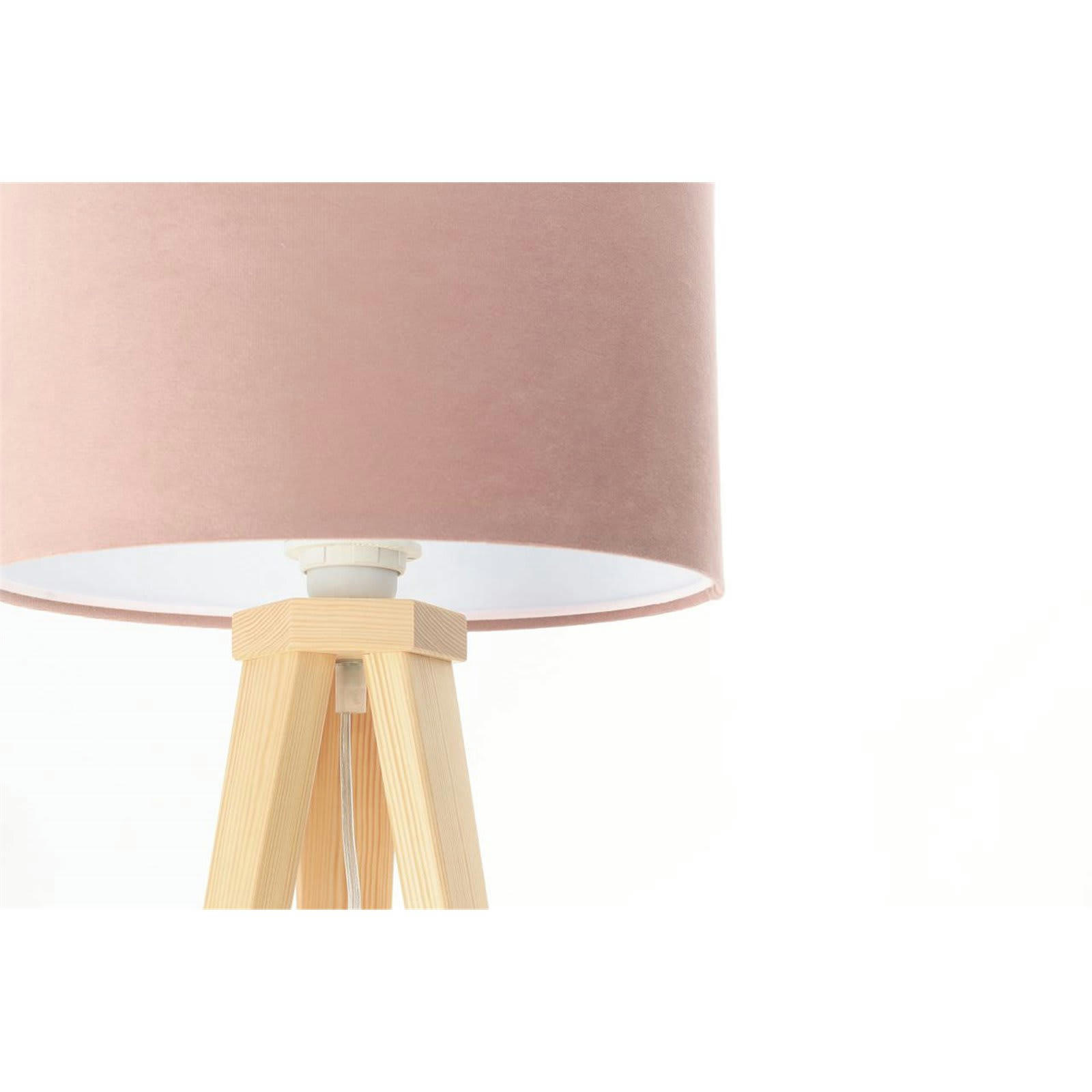 JASMINE BEBE - Lampe de chevet enfant Tissu Rose 30x30x46 cm