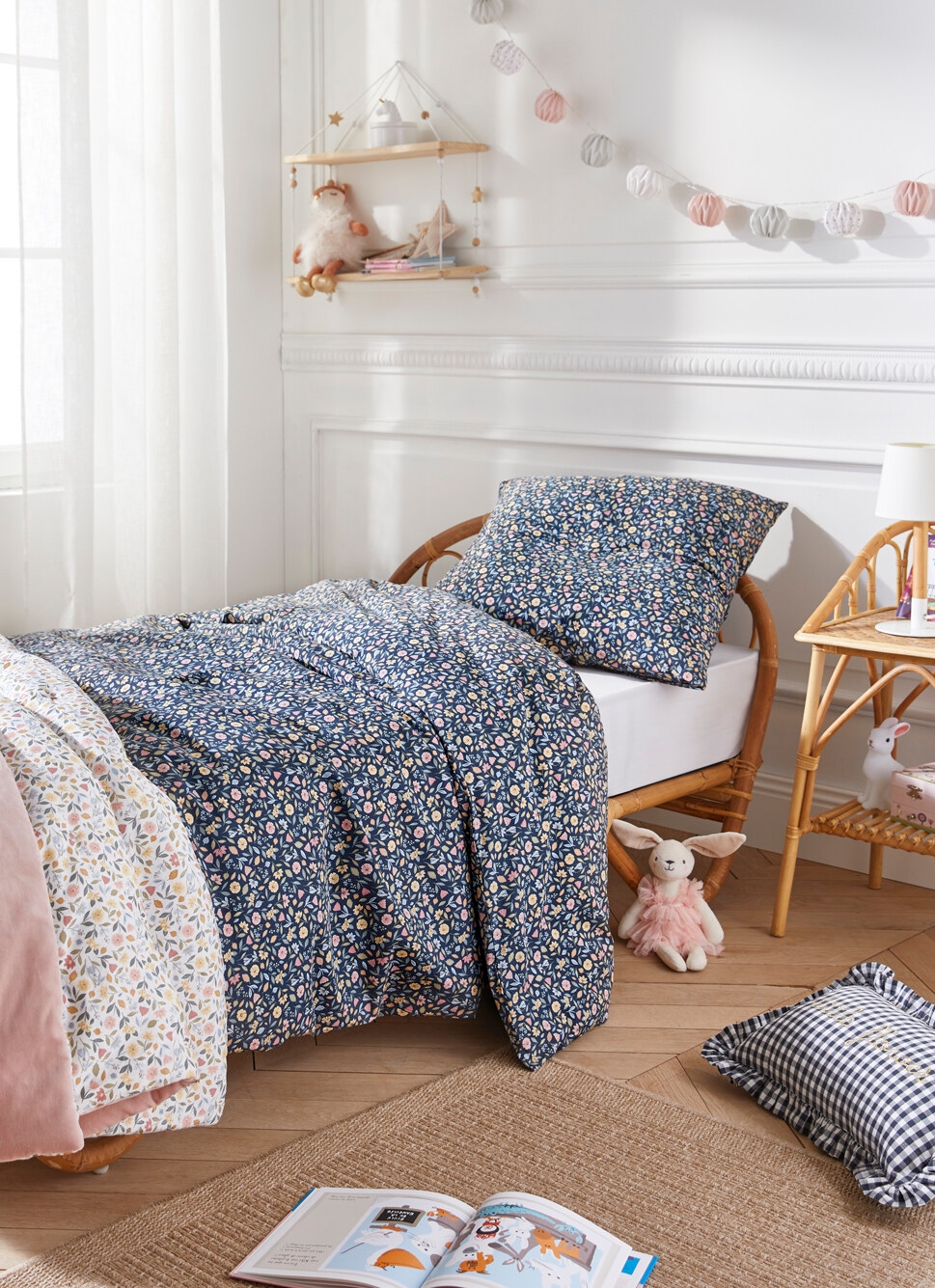 PARURE DE LIT BÉBÉ LOUISETTE MARINE