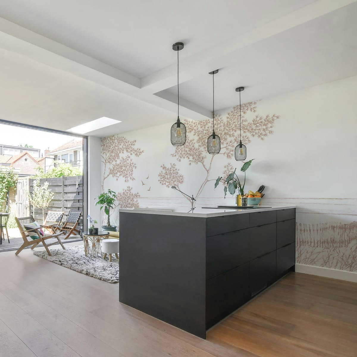 - Papier peint panoramique balade en bord de mer 150 x 250 cm