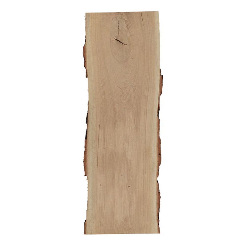 HYLLEPLATE EIK MED BARK 26X300-350X1200MM