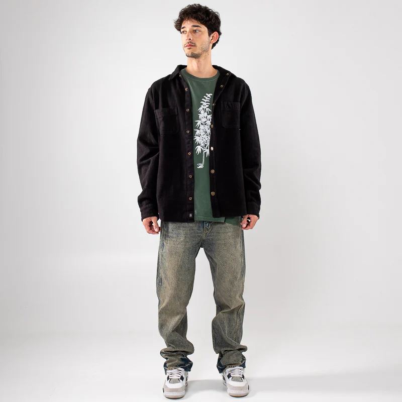 One Of These Days Canton Overshirt - Black