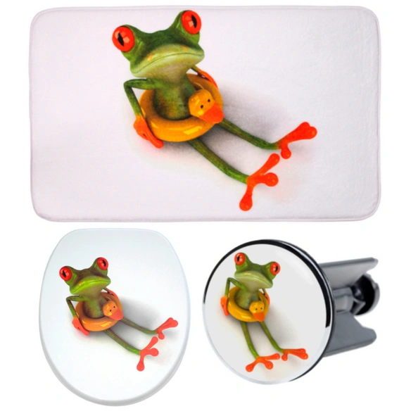 Bad-Accessoire-Set, 3-tlg., Froggy