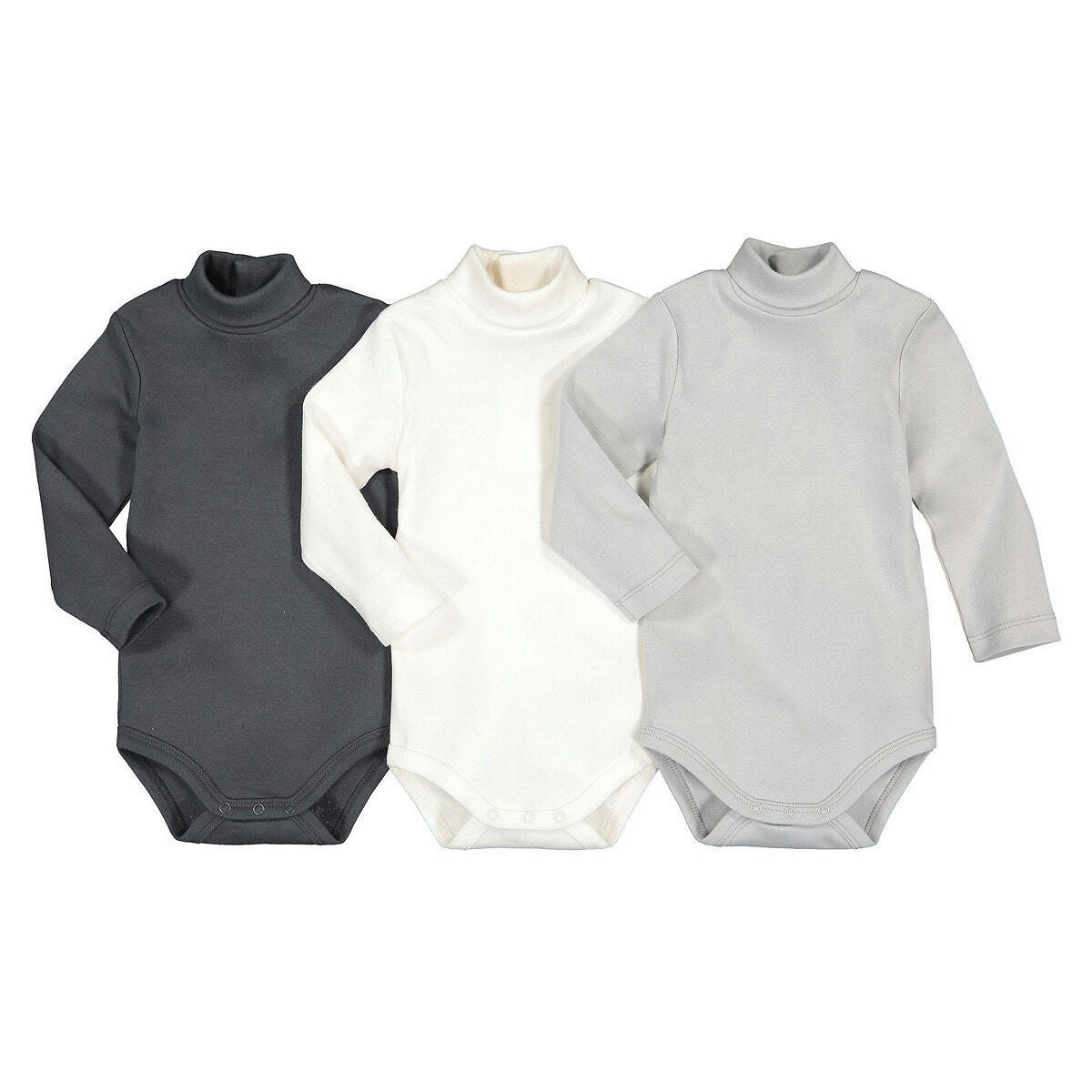 Lot de 3 bodies manches longues coton bio