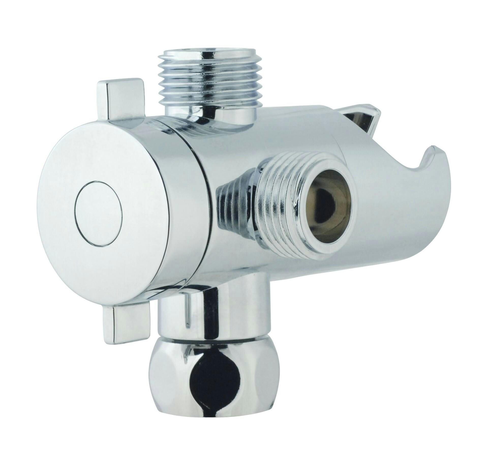 Peerless® Universal 3-Way Sphere Shower Diverter, Chrome