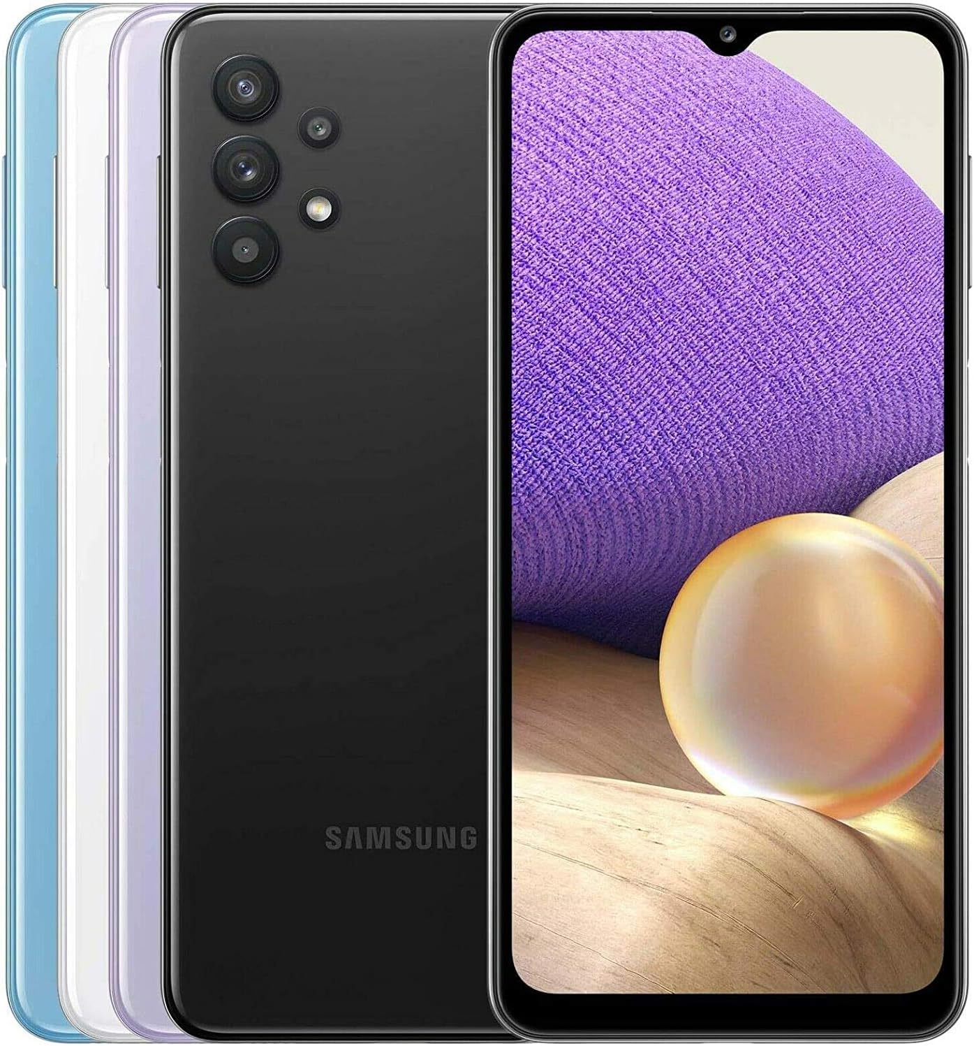 Samsung Galaxy A32, 128GB, White - Unlocked (GSM Only) (International Version) (Renewed)