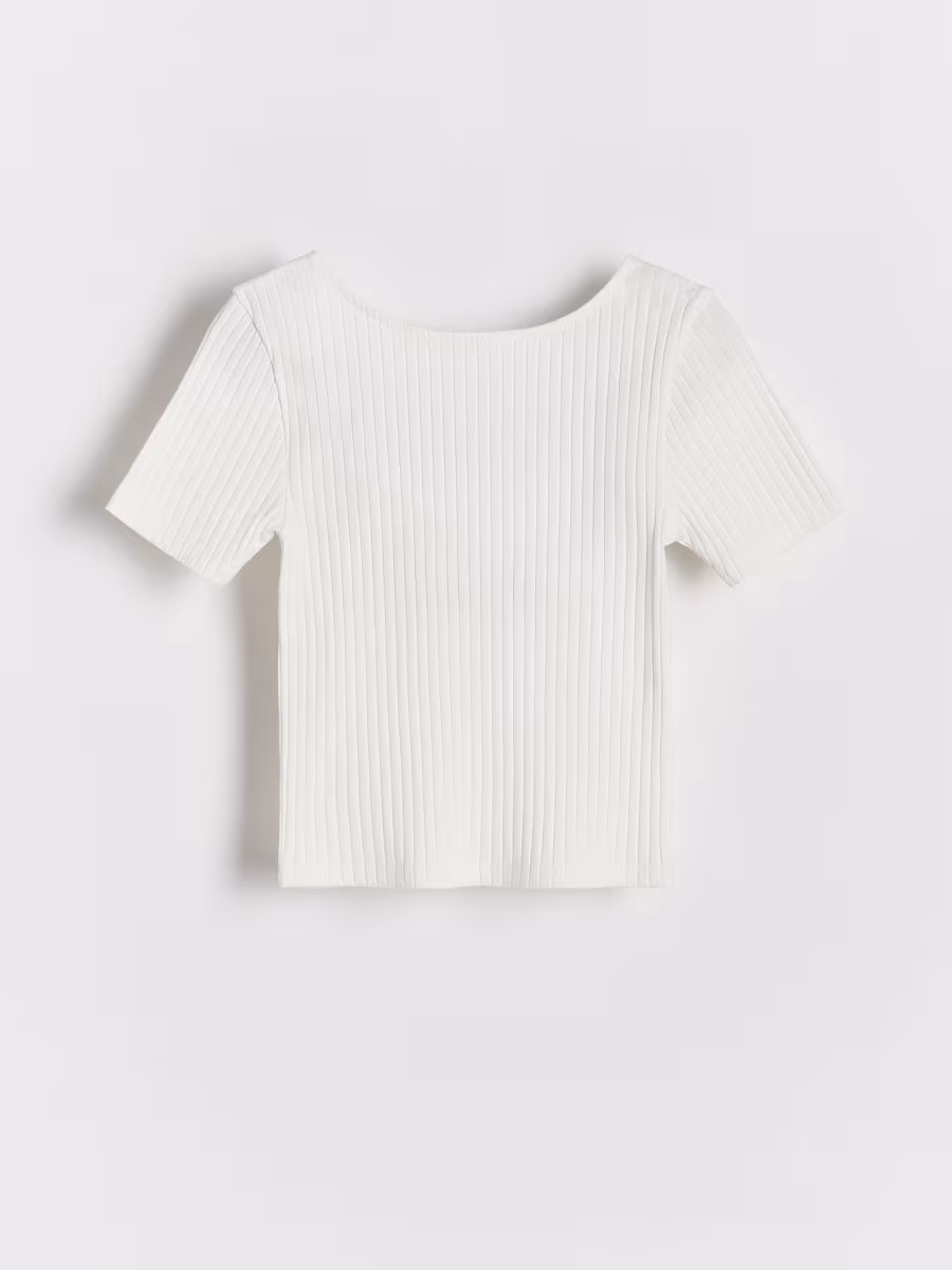 Rib Knit T-Shirt