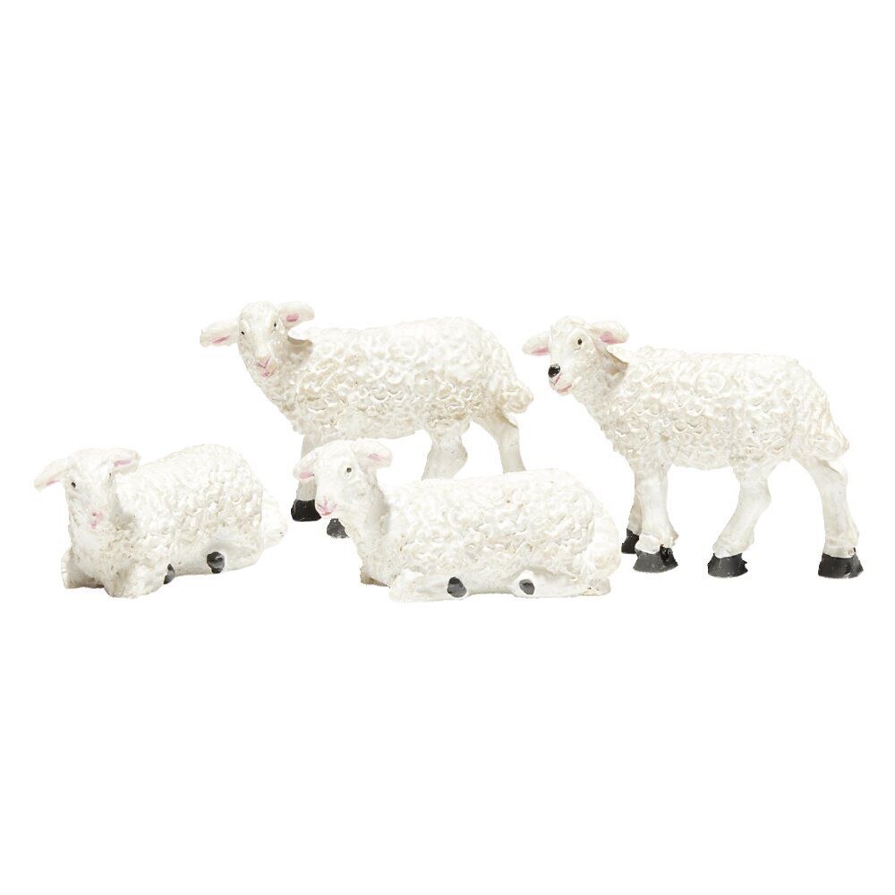 Mouton crèche ou village de No&euml;l x4